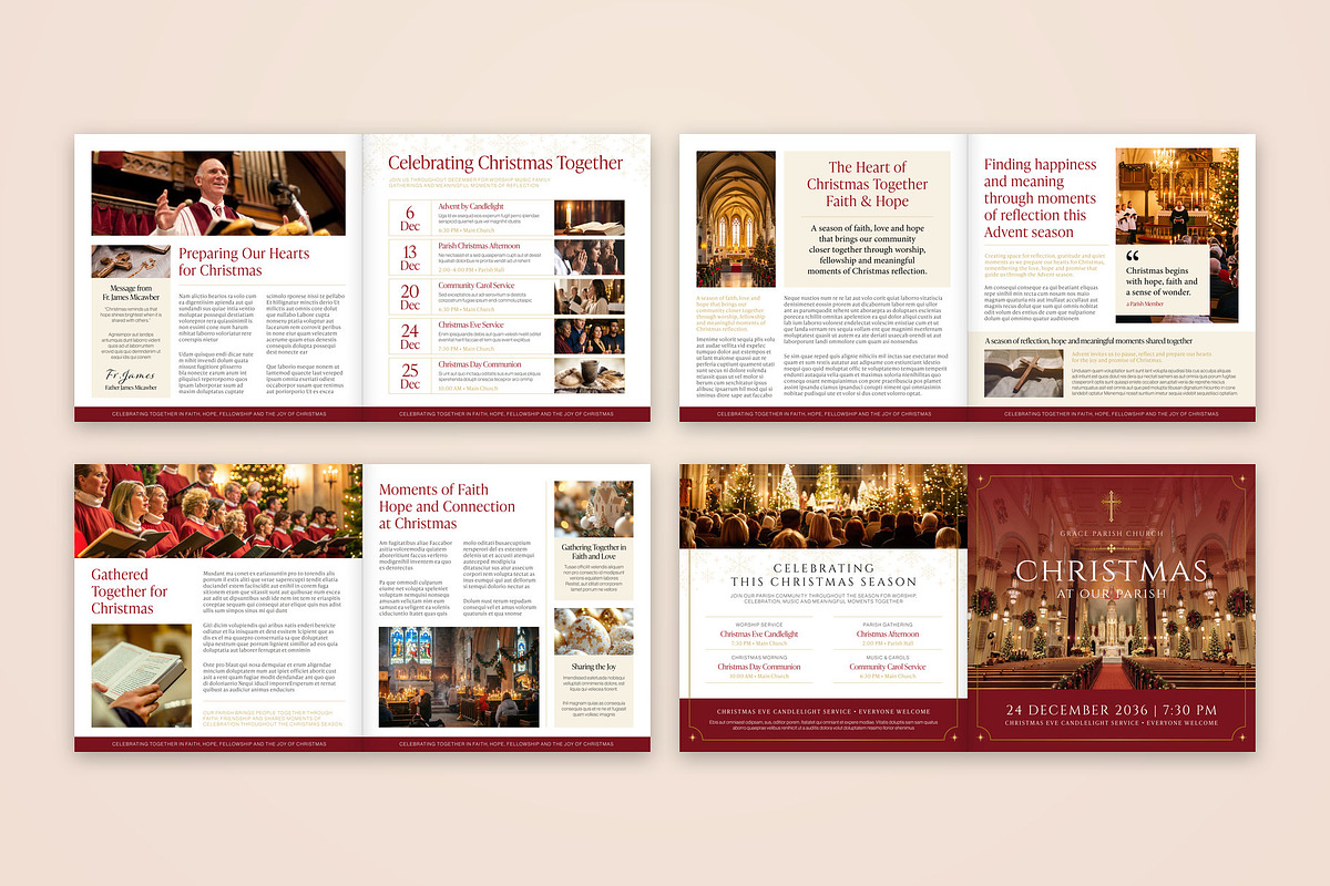 Square Christmas Church Magazine, a Magazine Template by BrandPacks (Photo 3 of 5)