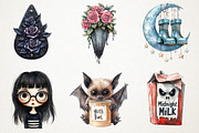 Cartoon Goth Sublimation Clipart, an Illustration by RobertsArt (Thumbnail 3 of 7)