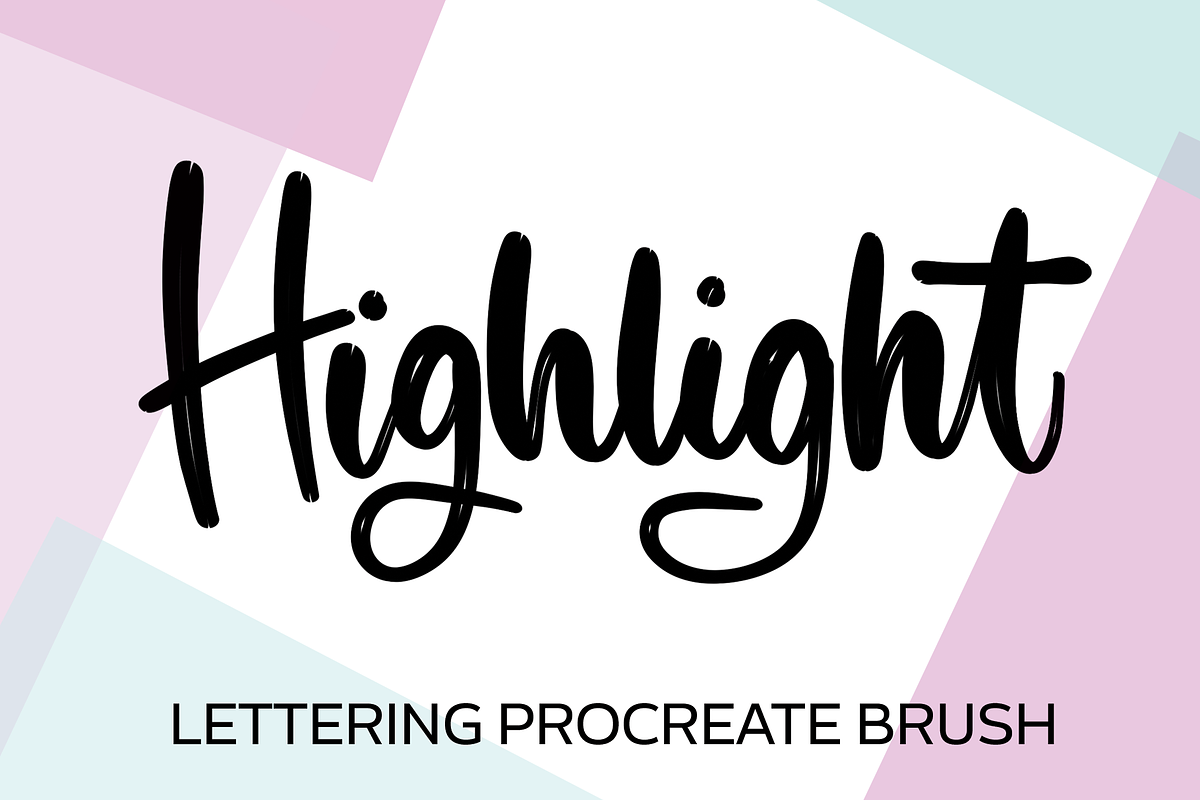 Highlight Procreate Brush, a Brush Add-On by sarahtypes
