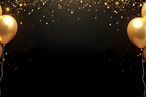 Happy Birthday Celebration with Gold, a Photo by LOGOCREATIVE
