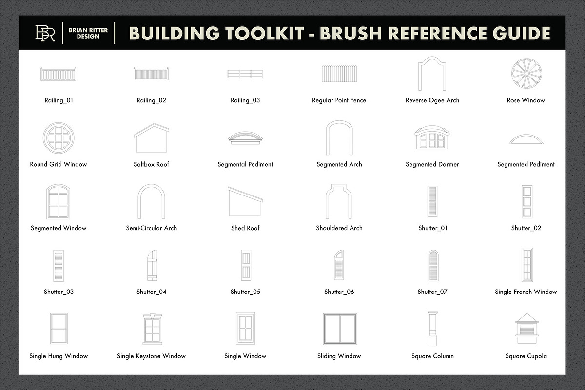 Building Toolkit, a Brush Add-On by Brian Ritter Design (Photo 9 of 10)