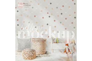 Nursery Wallpaper Mockup Bundle