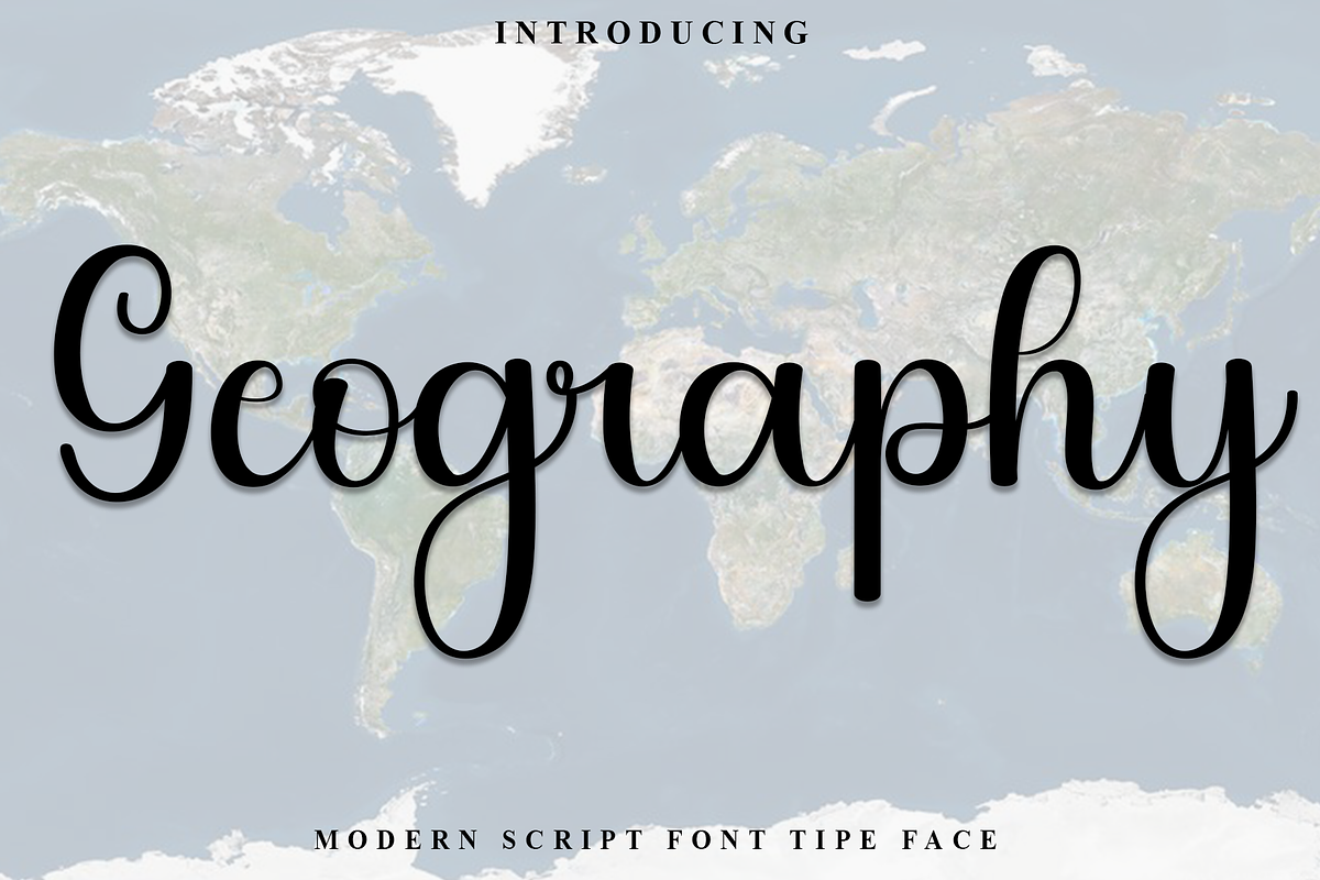 Geography, a Handwritten Font by InermediaSTUDIO (Photo 1 of 8)