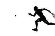 A dynamic Tennis Player Silhouettes, an Illustration by Amazin_art (Thumbnail 13 of 31)