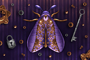 Steampunk brushes for Procreate, a Brush Add-On by seamless team (Thumbnail 4 of 9)
