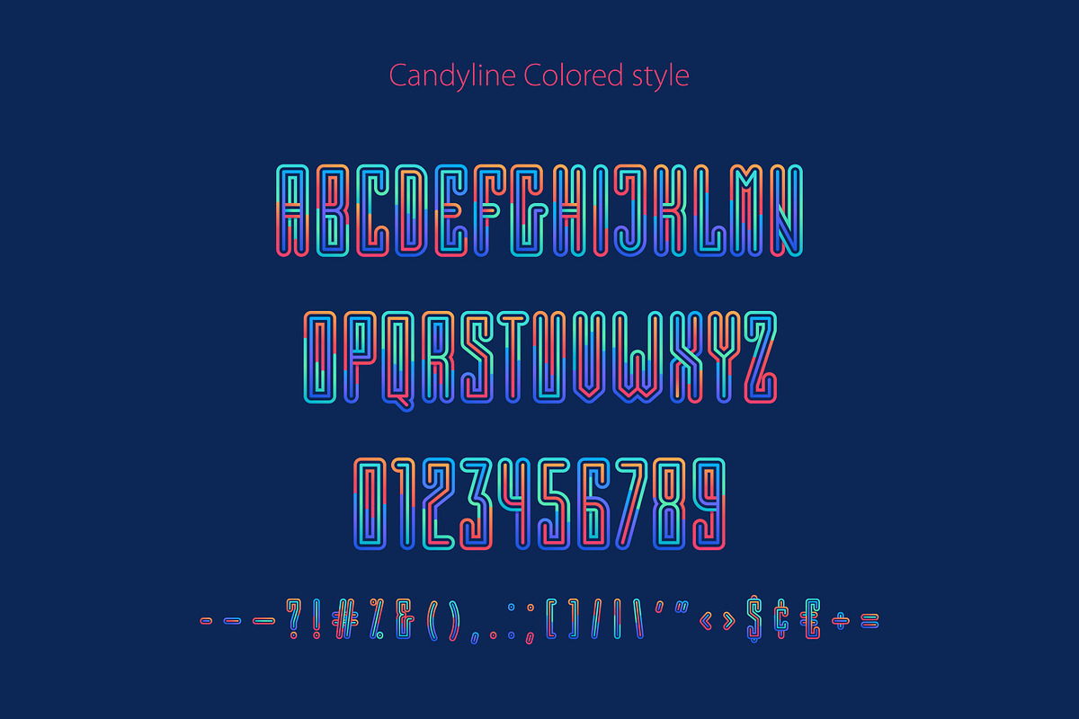 Candyline Colored display font, a Symbol Font by kaer_shop (Photo 3 of 7)