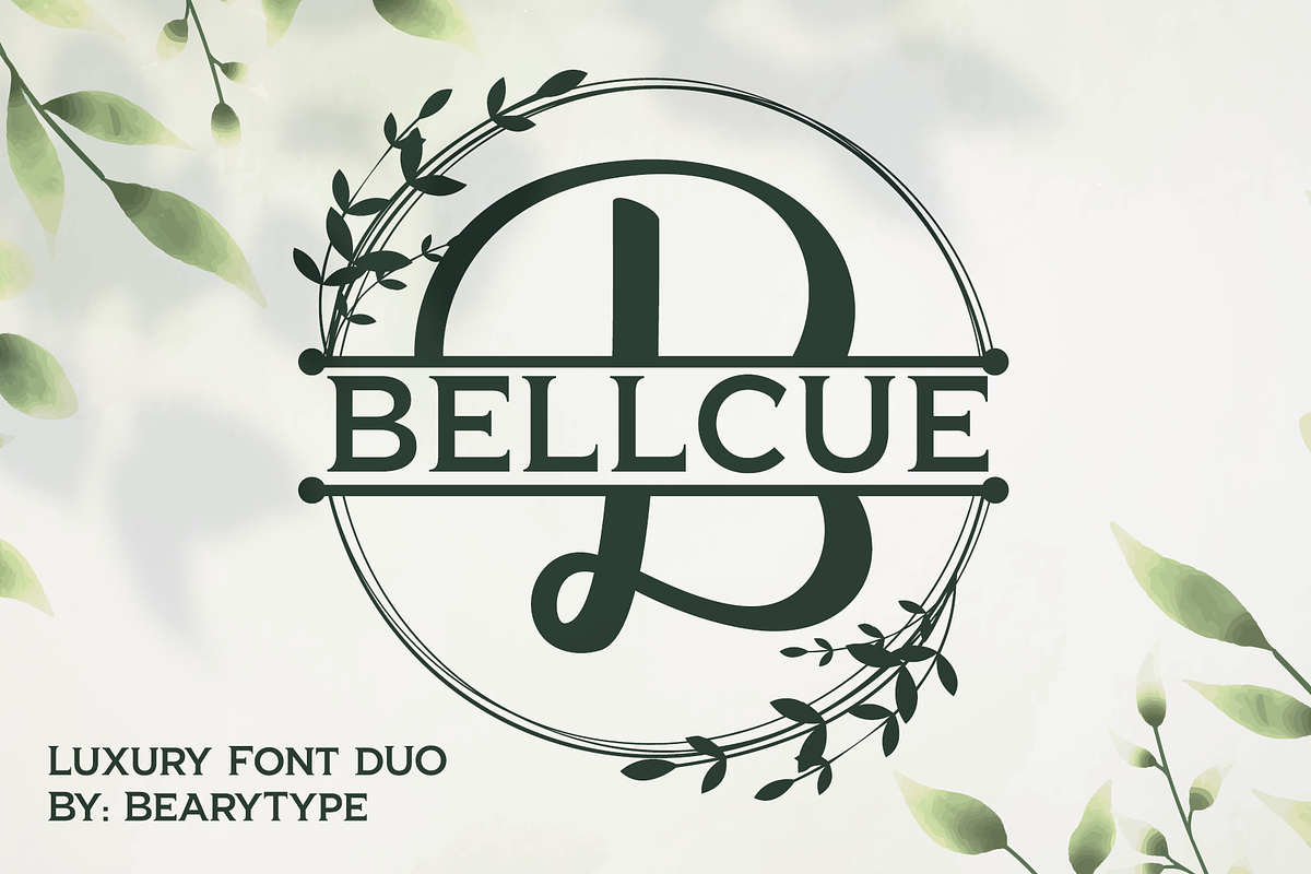 Bellcue -Font Duo, a Script Font by BearyType Studio (Photo 1 of 7)