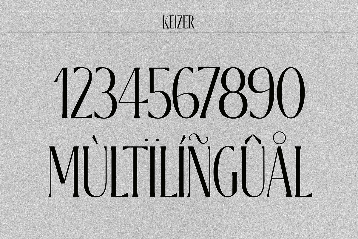 Keizer – Modern & Condensed Serif, a Serif Font by Local Desk Designstudio (Photo 11 of 23)
