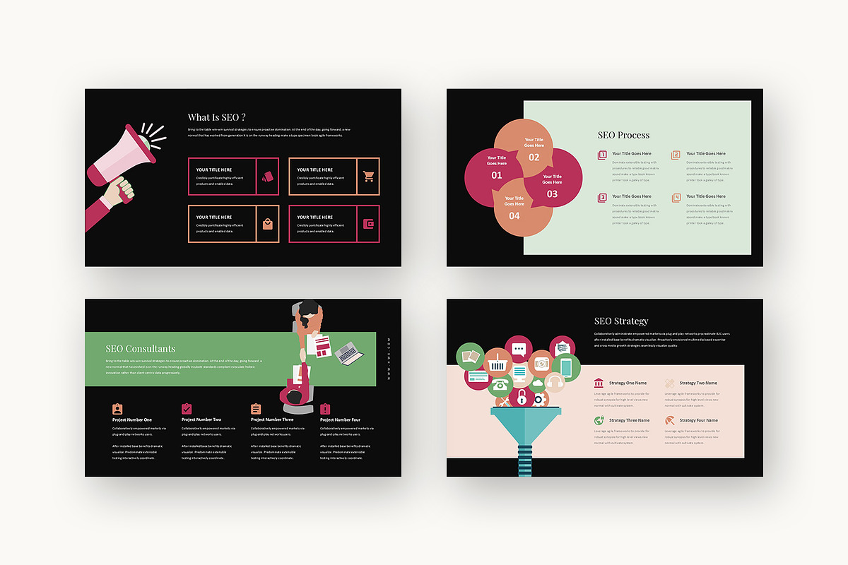 Hwx : SEO Strategy Google Slides, a Presentation Template by Punkl Camp (Photo 10 of 15)