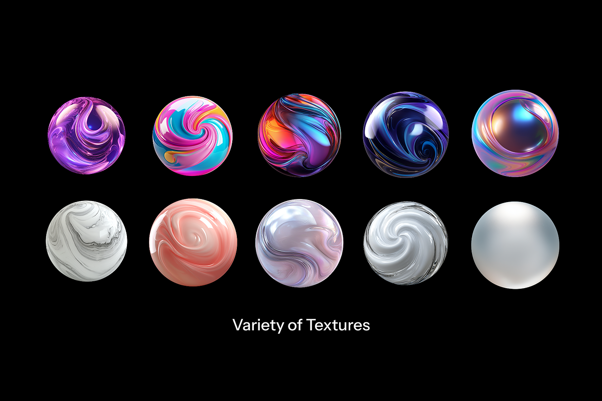 35 Textured Spheres Pack, an Object Graphic by neueworld (Photo 3 of 6)