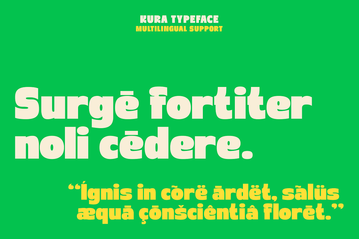 Kura – Funky Bold Display Sans Font, a Sans Serif Font by Sekyra Lab (Photo 5 of 12)