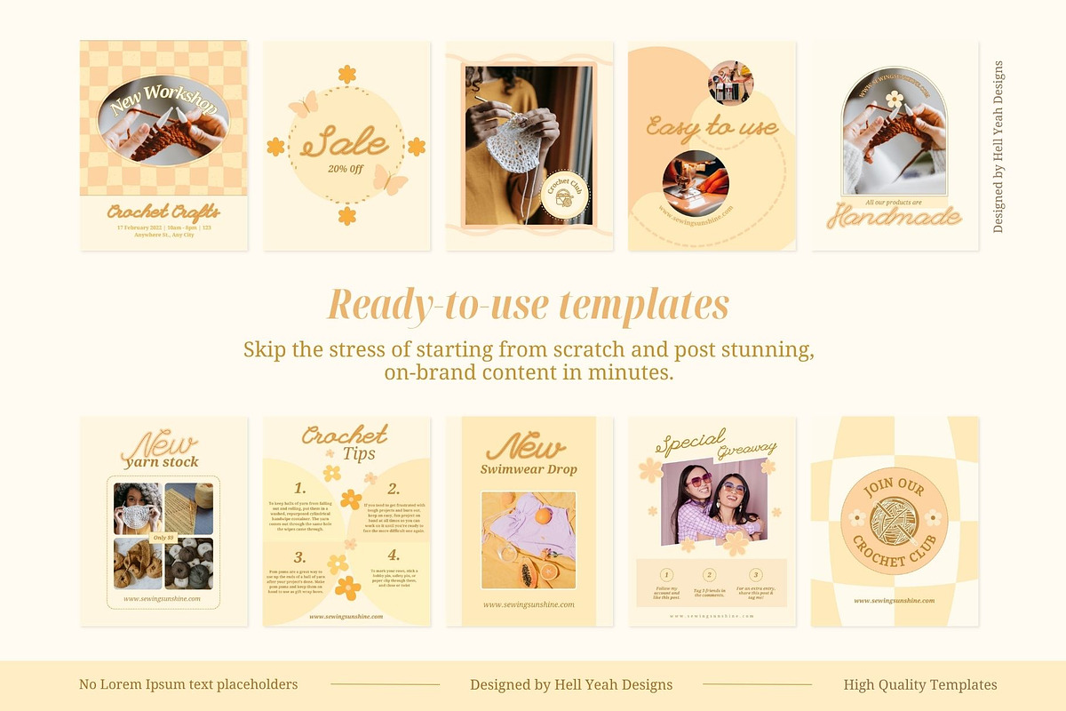Handmade Biz Instagram Post Template, a Social Media Template by Hell Yeah Designs (Photo 7 of 10)