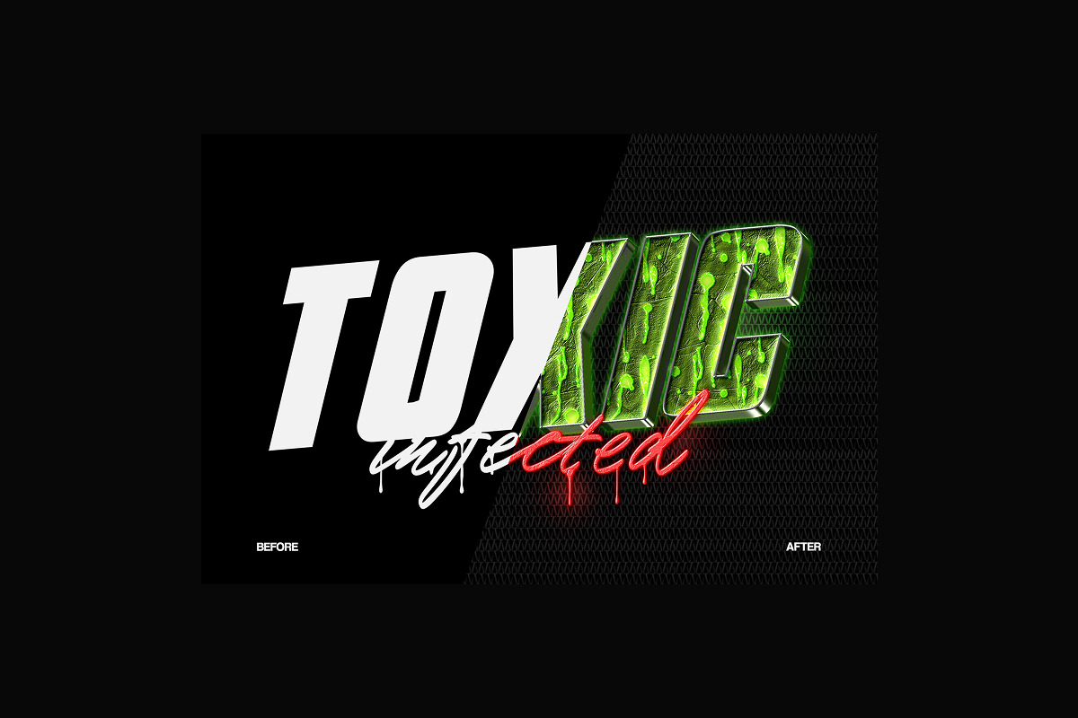 Texture 3D Text Effect