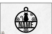 Pet Christmas Ornaments SVG Bundle, a Graphic by BeeCraftR (Thumbnail 9 of 13)