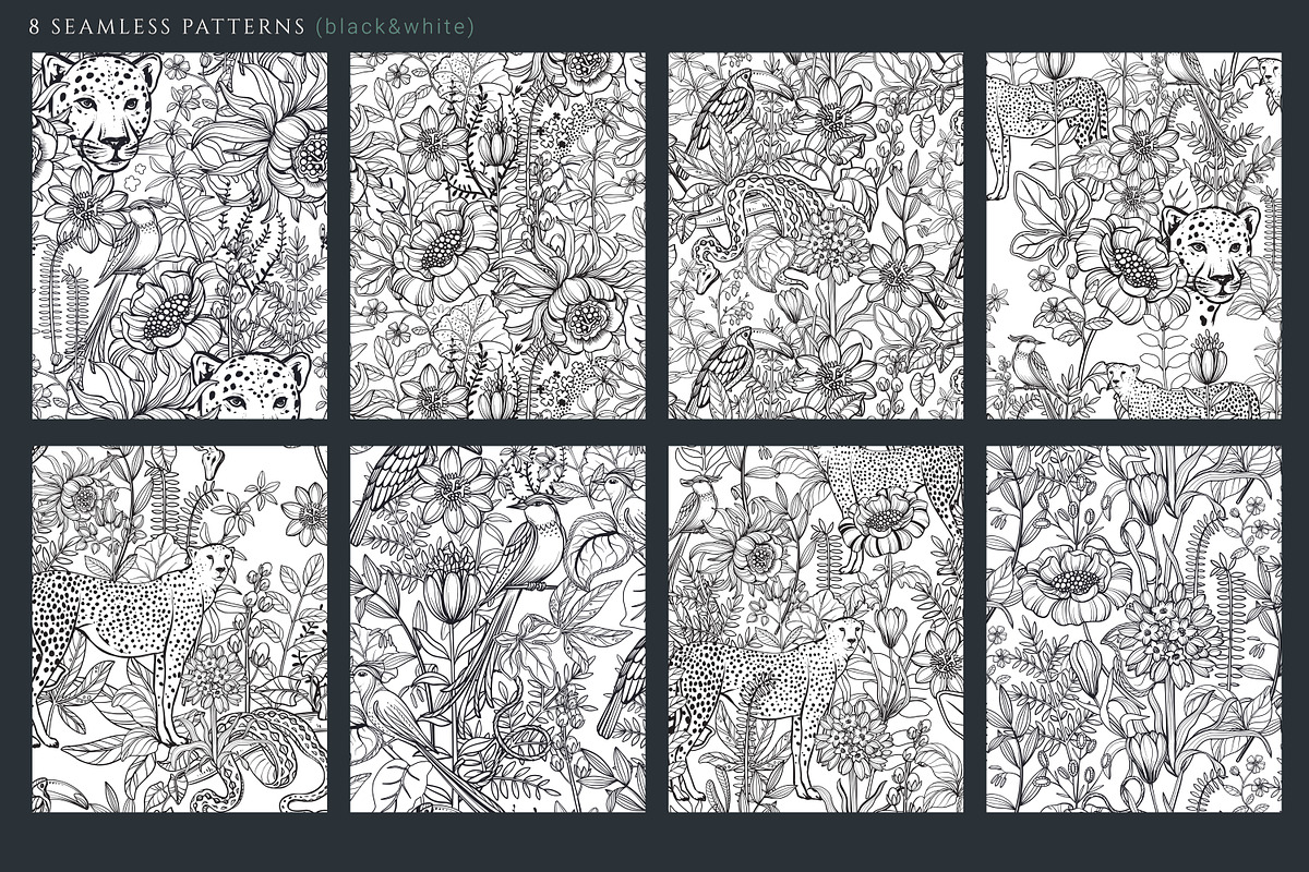 Wild Nature Vector Set, a Pattern Graphic by Molly art (Photo 6 of 9)