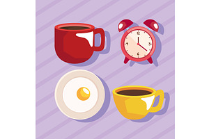 Four Morning Icons