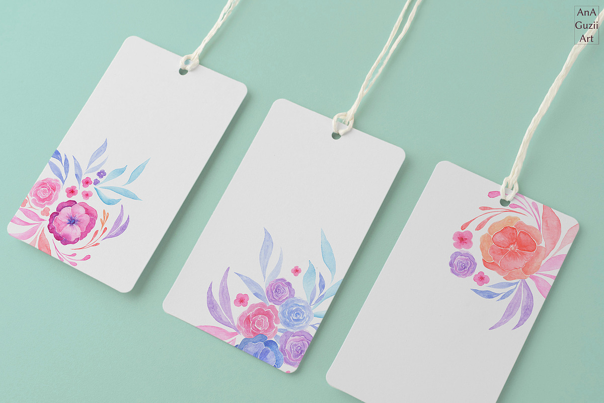 Watercolor Tea Party Clip Art, an Illustration by AnaGuziiArt (Photo 6 of 7)