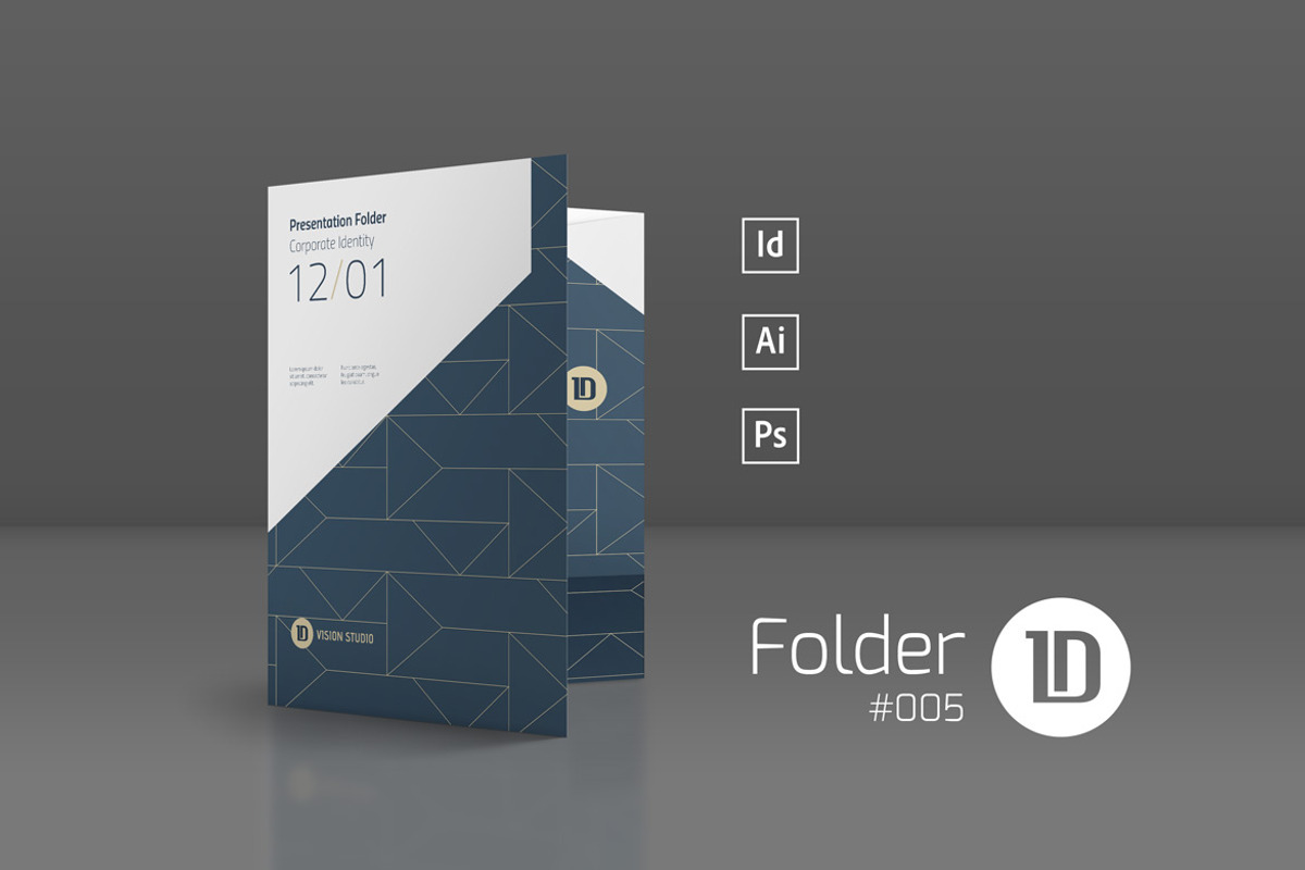 Presentation Folder Template 005, a Stationery Template by ID Vision Studio (Photo 1 of 4)