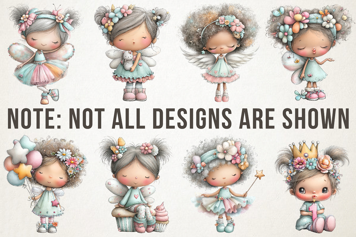 Birthday Fairy Clipart, an Illustration by RobertsArt (Photo 2 of 7)
