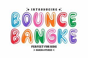 Bounce Bangke - Fun Bouncy Kids Font
