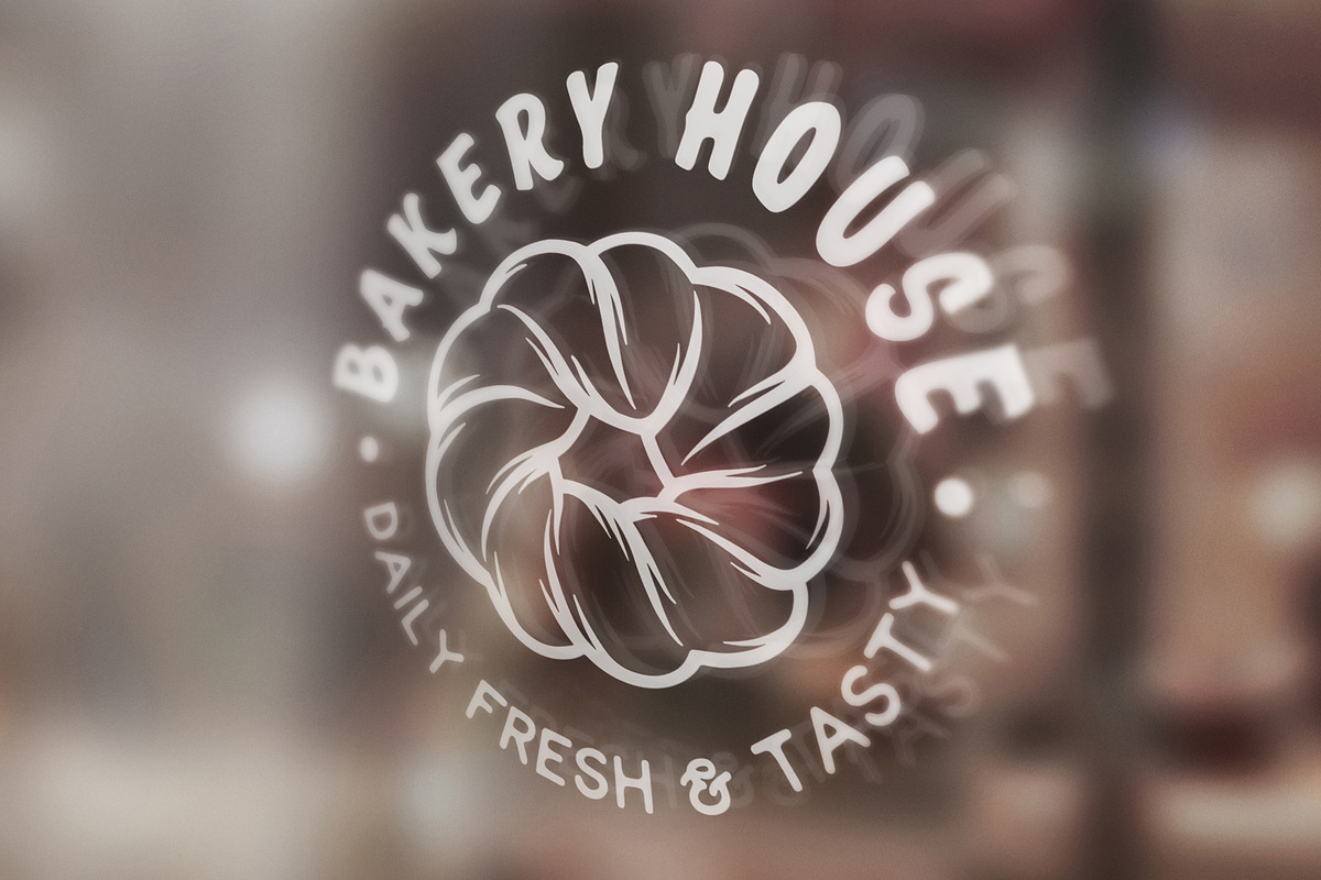Bakery Logo, Pattern, Template Set, a Branding & Logo Template by Akimo Mia (Photo 10 of 10)