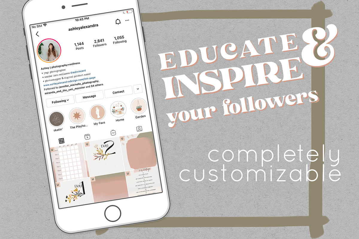 Wellness Challenge Instagram Kit, a Social Media Template by Ashley Alexandra Design (Photo 3 of 8)
