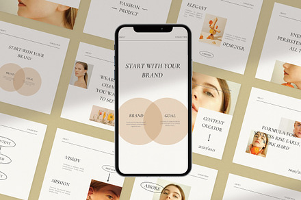 Amore - Canva + PPT Instagram Pack