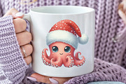 Christmas Cute Owl Clipart Bundle, an Illustration by Rose Art (Thumbnail 4 of 5)