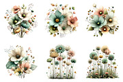 Spring wildflower clipart, an Illustration by SinaCreation (Thumbnail 5 of 11)