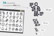 Anatomy Line Icons Set, an Outline Icon by Voysla's Shop (Thumbnail 3 of 4)