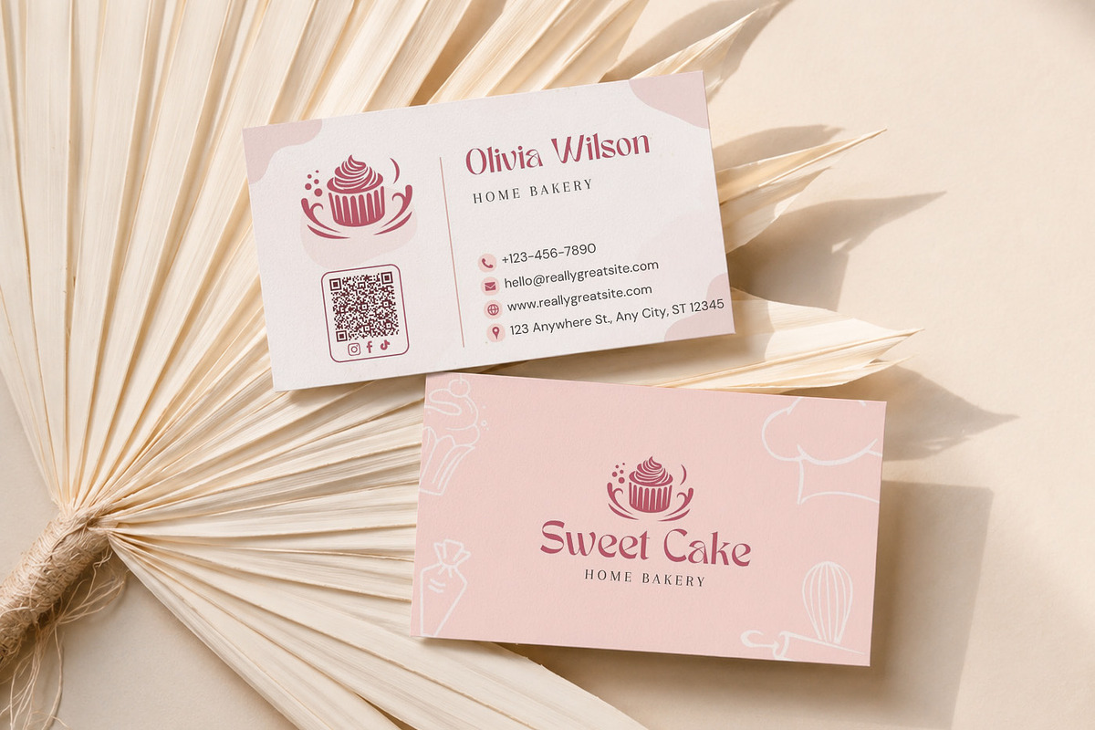 Bakery Business Card Canva Template, a Business Card Template by Arslan (Photo 2 of 6)