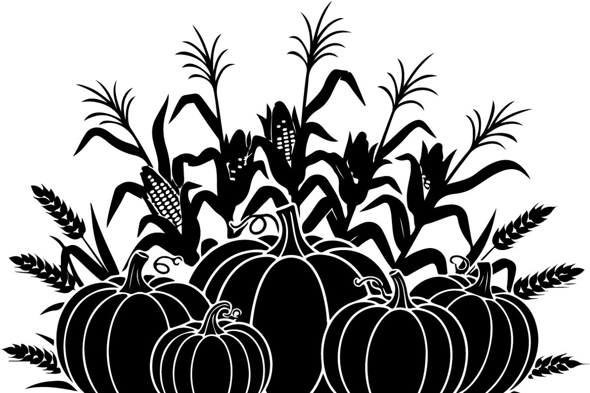 Thanksgiving Harvest Silhouette, an Illustration by Creativeshirt (Photo 20 of 51)