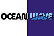 Ocean Wave Text Effect, a Layer Style Add-On by alexdndz (Thumbnail 2 of 2)