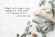 Snowy Christmas script & font logos, a Script Font by Tabita's shop (Thumbnail 10 of 11)