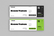 Event Ticket Layout Design Template, a Stationery Template by DesignCrest (Thumbnail 4 of 11)
