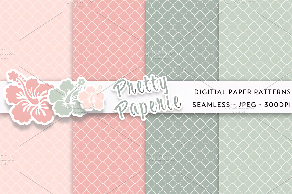 20 Digital Paper Backgrounds, a Pattern Graphic by Ink Gallery (Photo 3 of 6)