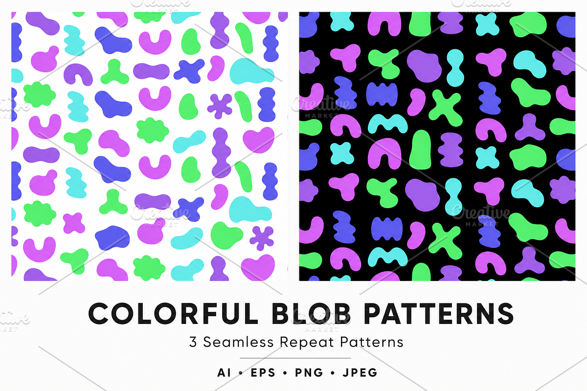 Colorful Blob Shapes, an Object Graphic by Olena Halahan (Photo 2 of 5)