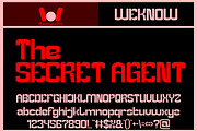 The Secret Agent font, a Font by weknow (Thumbnail 1 of 8)