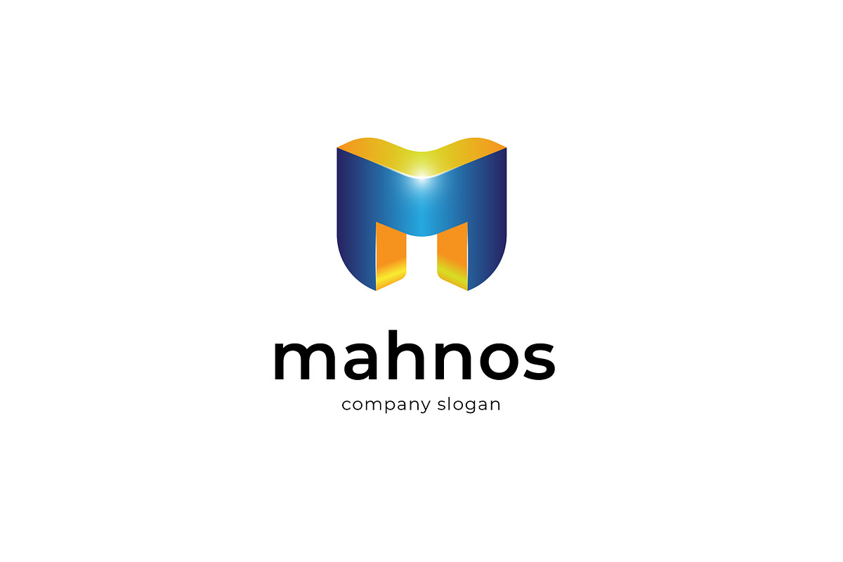 Mahnos - Letter M Logo, a Branding & Logo Template by Sarten