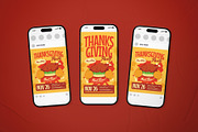Thanksgiving Party Event Flyer Set, a Flyer Template by The Good Store (Thumbnail 2 of 2)