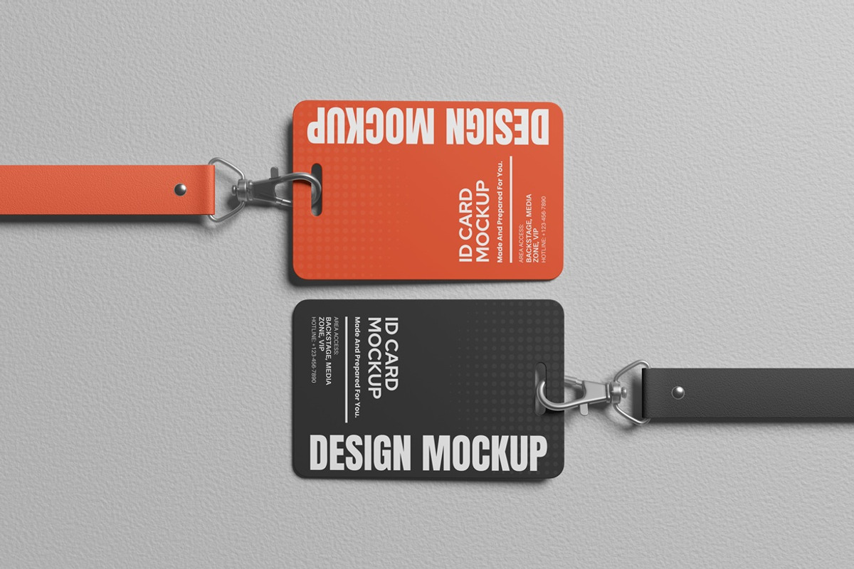 ID Card Mockup for Identity, an Advertising Mockup by AndikaGraphic (Photo 2 of 6)
