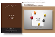 Anniversary Gold Logo, Greeting Card, an Invitation Template by OtpirusGraphic (Thumbnail 4 of 5)