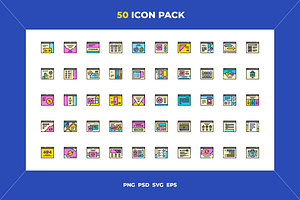 Web layout icons, an Outline Icon by Wencory