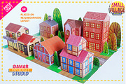 PAPERCRAFT SET - BUILD YOUR VILLAGE, a Graphic by TwonTwo Studio (Thumbnail 6 of 7)