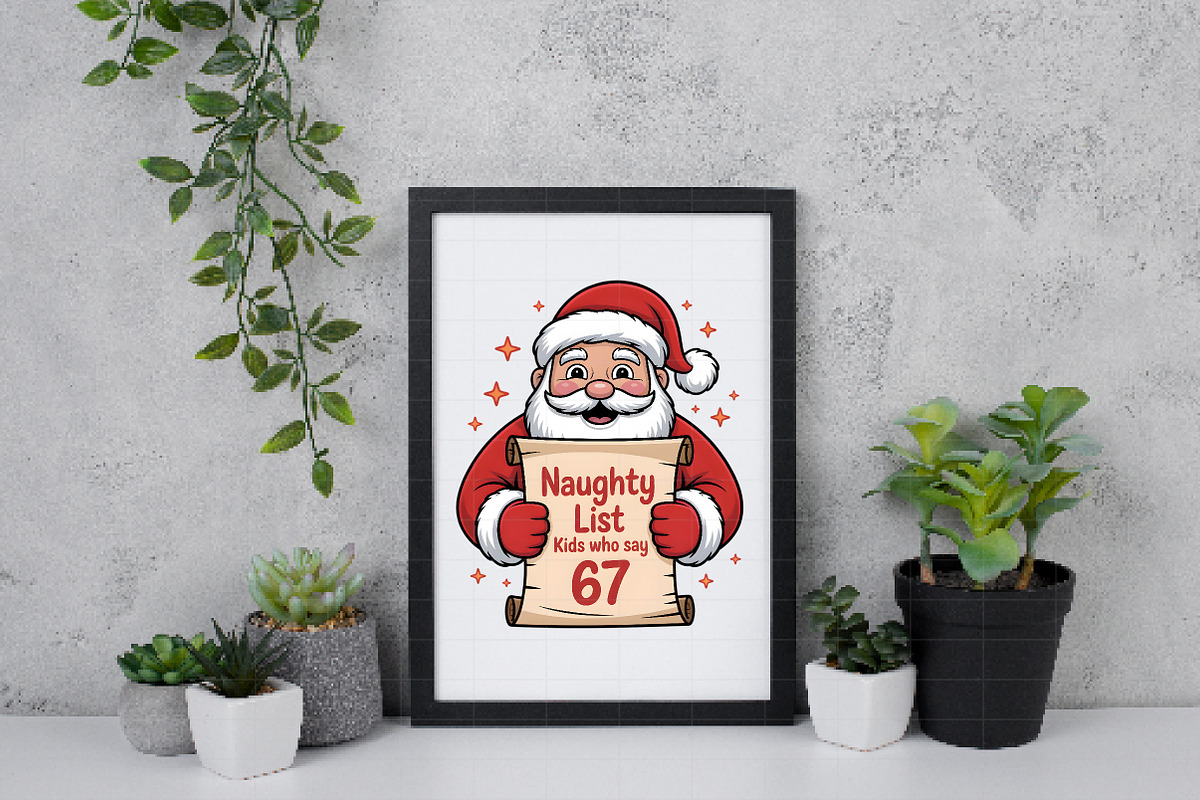 Naughty List Kids who say 67, an Illustration by Daily.Designs (Photo 5 of 5)