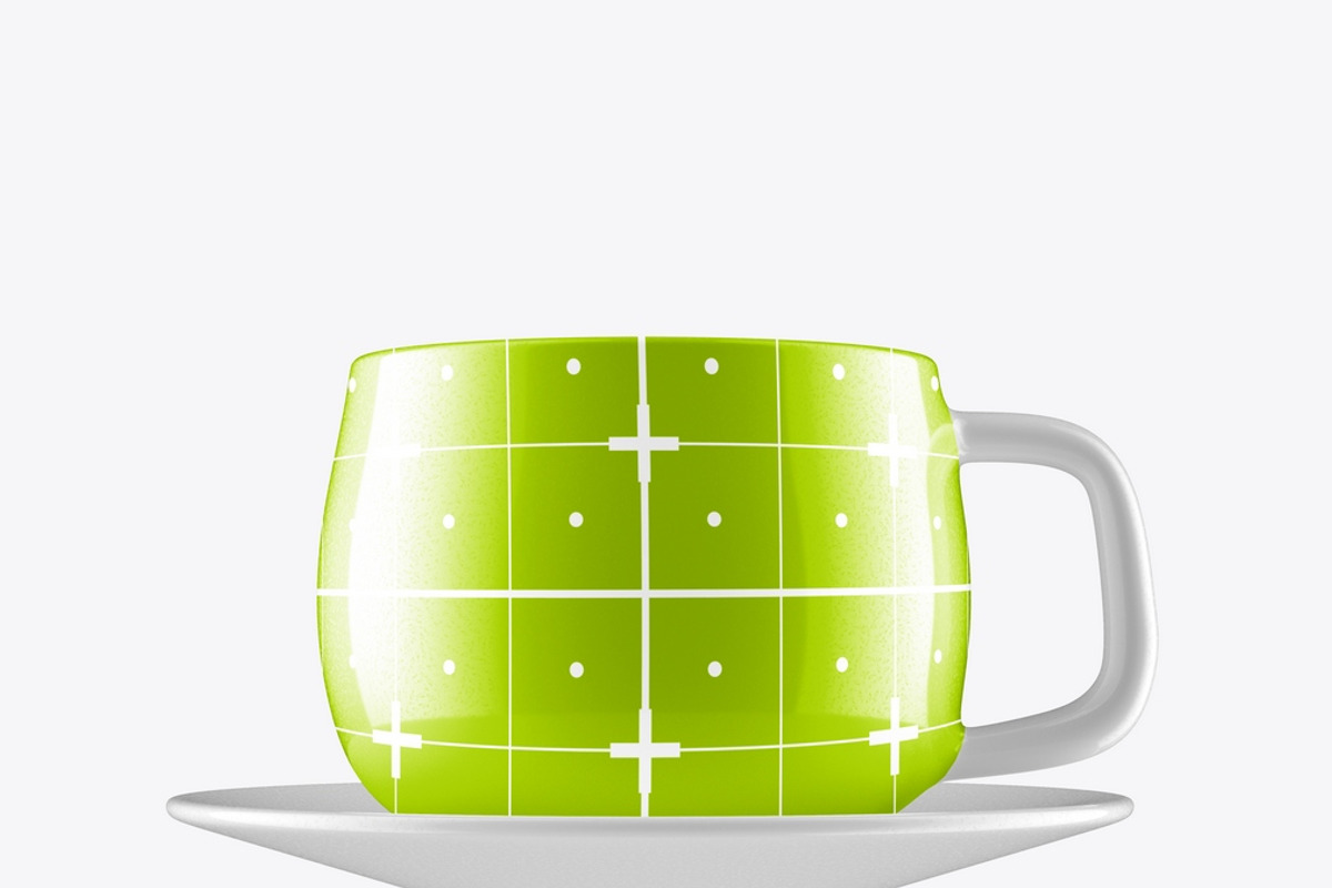 Ceramic Coffee Cup Mockup, an Advertising Mockup by OneVectorStock (Photo 16 of 16)