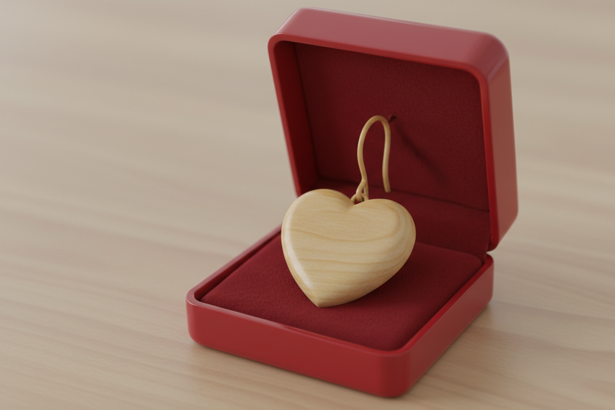 Heart Earring Laser Cut Design, an Object Graphic by Amazin_art (Photo 4 of 5)