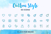 WEDDING ICONS, an Outline Icon by Limitless (Thumbnail 2 of 5)