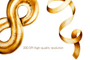 Golden birthday numbers watercolor, a Decorative Illustration by Navenzeles (Thumbnail 5 of 6)