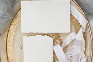 Vintage Wedding Stationery Mock Up